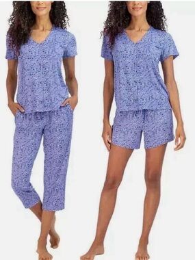 🌴Lucky Brand Women’s 3 Piece Pajama Set Size XL